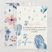 carte de noël personnalisée pour elle (Devant / Derrière)