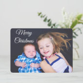 Carte de Noël personnalisée pour la famille (Debout devant)