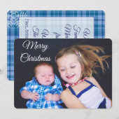 Carte de Noël personnalisée pour la famille (Devant / Derrière)