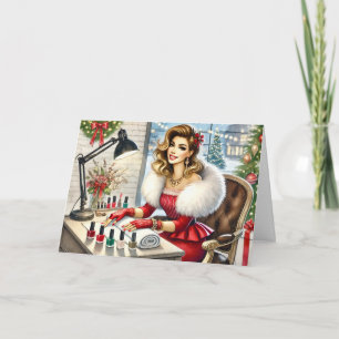 Carte de Noël personnalisée pour les clients du sa