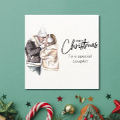 Carte de Noël personnalisée pour les couples