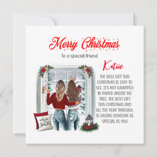 Carte de Noël personnalisée pour Meilleur Ami Spéc