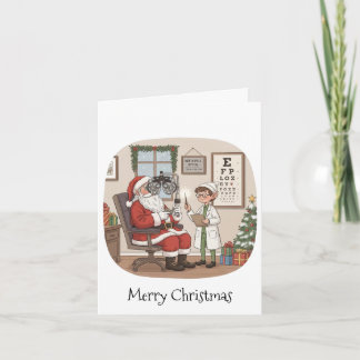 Carte de Noël personnalisée pour optométriste