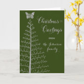 Carte de Noël personnalisée SFTF (Fleur jaune)