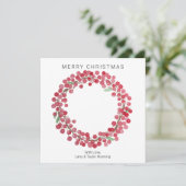 Carte de Noël personnalisée simple (Debout devant)