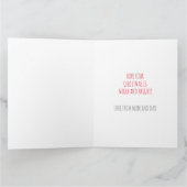 Carte de Noël personnalisée SWEET GIRAFFE (Intérieur)