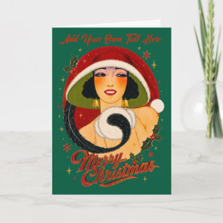 Carte de Noël personnalisée vintage