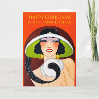 Carte de Noël personnalisée vintage