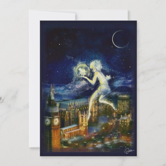 Carte de Noël Peter Pan (Devant)