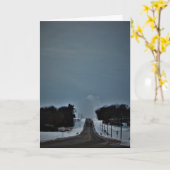 Carte de Noël "Peut rouler à 55" (Fleur jaune)