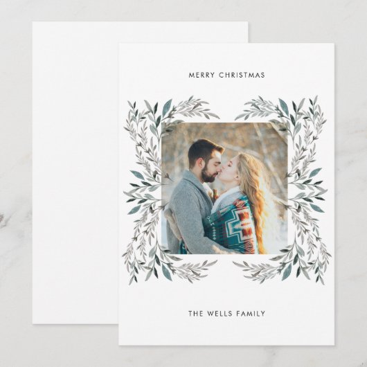 Carte de Noël photo (Devant / Derrière)