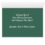 Carte de Noël photo (Intérieur Horizontal (Bas))