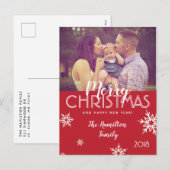 Carte de Noël photo (Devant / Derrière)