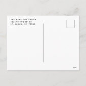 Carte de Noël photo (Dos)