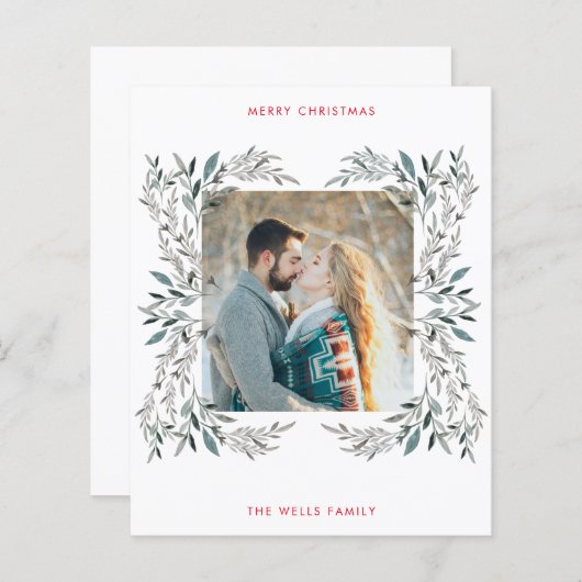 Carte de Noël photo (Devant / Derrière)