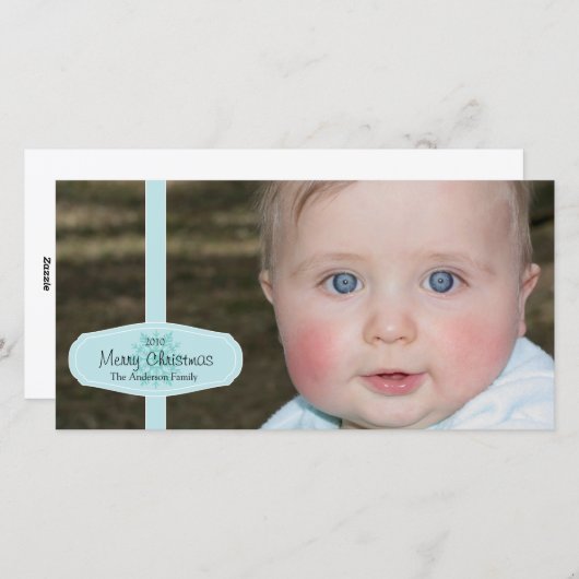 Carte de Noël photo (Devant / Derrière)