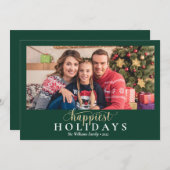 Carte de Noël photo 2022 Joyeuses Fêtes (Devant / Derrière)