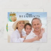 Carte de Noël photo 4,25x5,5 (Devant / Derrière)