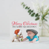 Carte de Noël photo 4,25x5,5 (Debout devant)