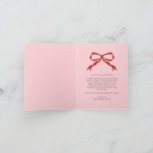 Carte de Noël photo à Décoration Rouge (Intérieur)