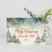 Carte de Noël photo "Across the Miles" (Debout devant)