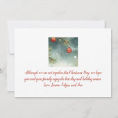 Carte de Noël photo "Across the Miles" (Dos)