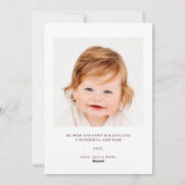 Carte de Noël photo adorable 2 Making Spirits Brig (Dos)