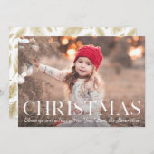 Carte de Noël photo avec bénédictions de Noël (Devant / Derrière)