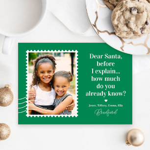 Carte de Noël photo avec le Père Noël ÉDITABLE COU