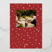 Carte de Noël photo avec lettrage manuel (Verso)