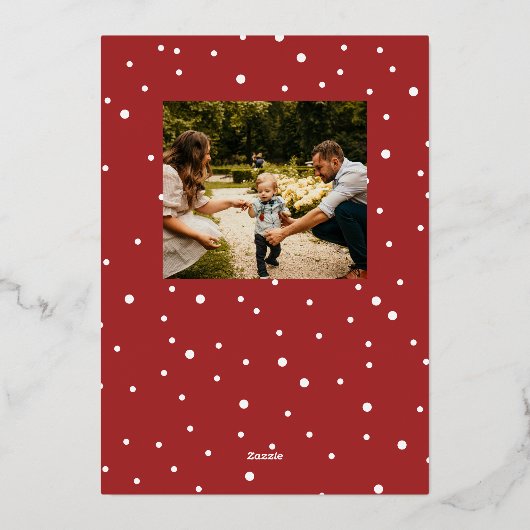 Carte de Noël photo avec lettrage manuel (Verso)