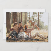 Carte de Noël photo avec une typographie élégante (Devant)
