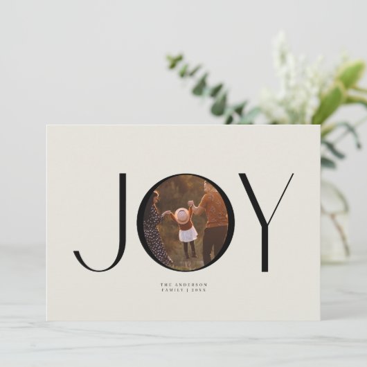 Carte de Noël photo Big Joy (Debout devant)