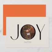 Carte de Noël photo Big Joy (Devant / Derrière)