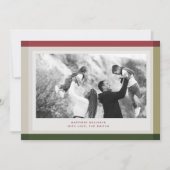 Carte de Noël photo bloc de couleur (Devant)