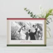 Carte de Noël photo bloc de couleur (Debout devant)