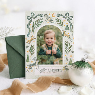 Carte de Noël photo Bois Enchanté Arches