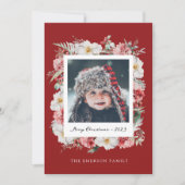 Carte de Noël photo botanique (Devant)