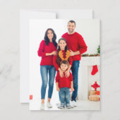 Carte de Noël photo Budget Reindee (Dos)