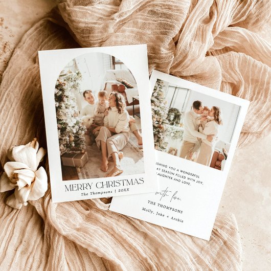 Carte de Noël photo | Carte de vacances photo en a