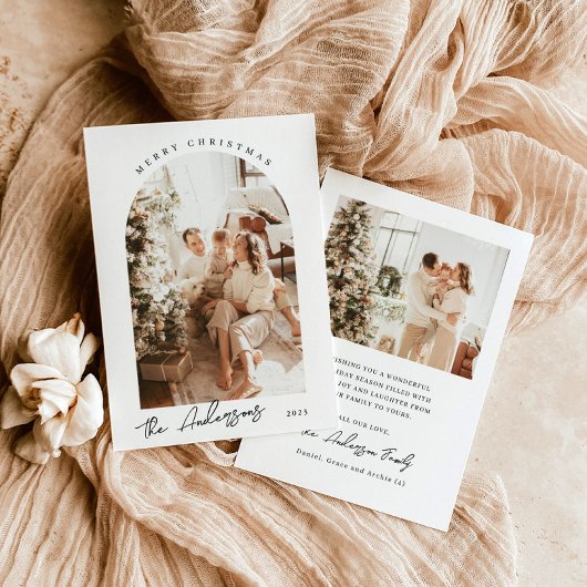 Carte de Noël photo | Carte photo de vacances mode
