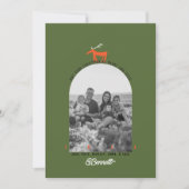 Carte de Noël photo Cerf & Arche (Devant)