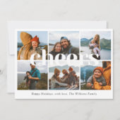 Carte de Noël photo Cheers (Devant)