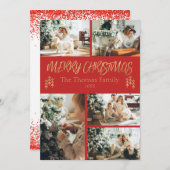 Carte de Noël photo classique (Devant / Derrière)