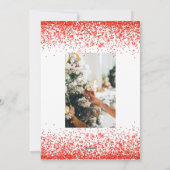 Carte de Noël photo classique (Dos)