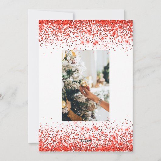 Carte de Noël photo classique (Dos)