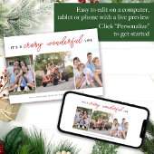 Carte de Noël photo | Crazy Merveilleuse Vie