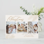 Carte de Noël photo de famille (Debout devant)