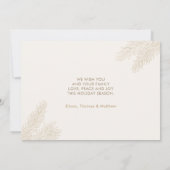 Carte de Noël photo de famille (Dos)