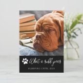 Carte de Noël photo de l'année de ruff (Debout devant)